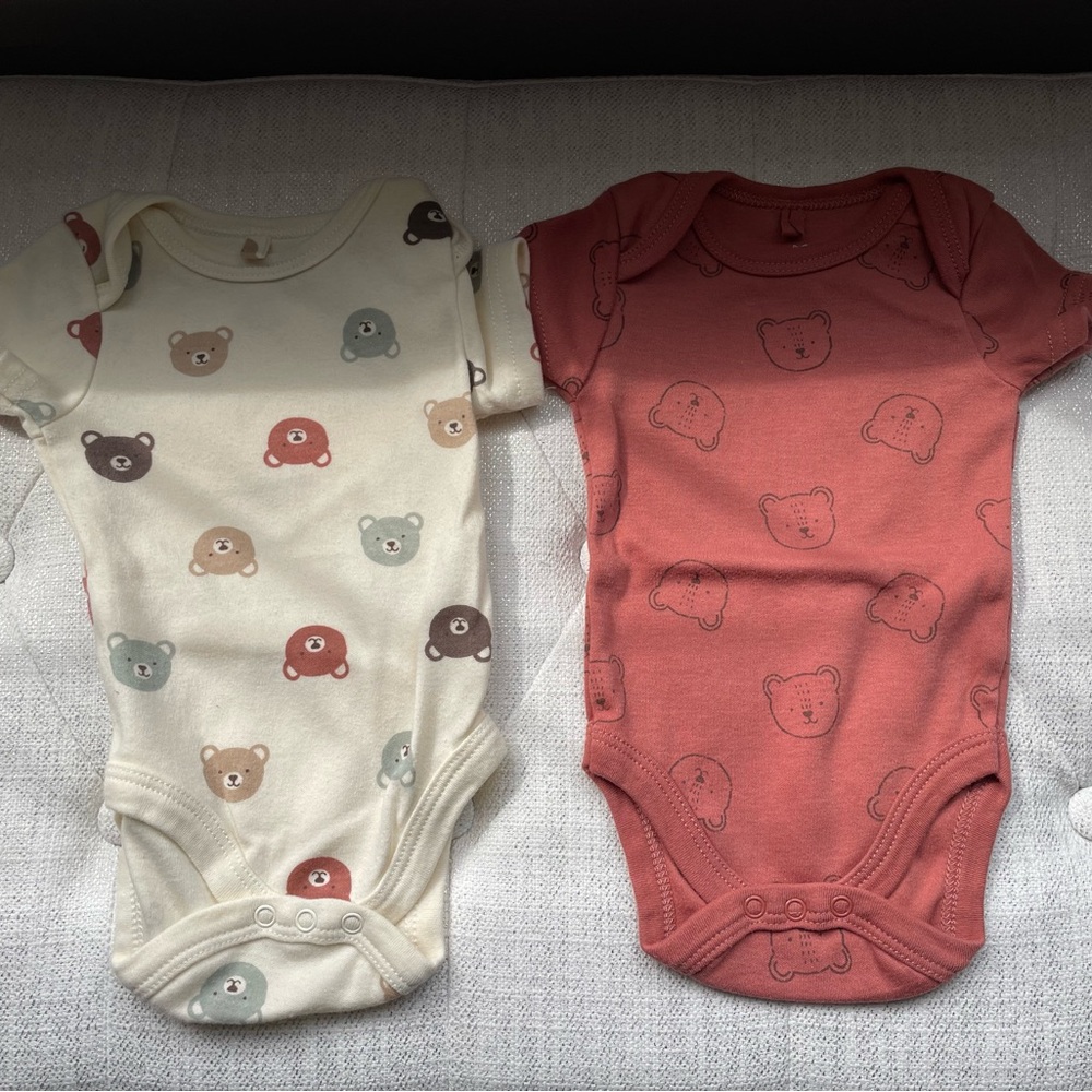 Bear Print One Pieces Set 🐻